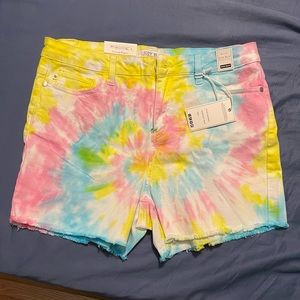 Judy Blue Tie Dye Cut Off Shorts
